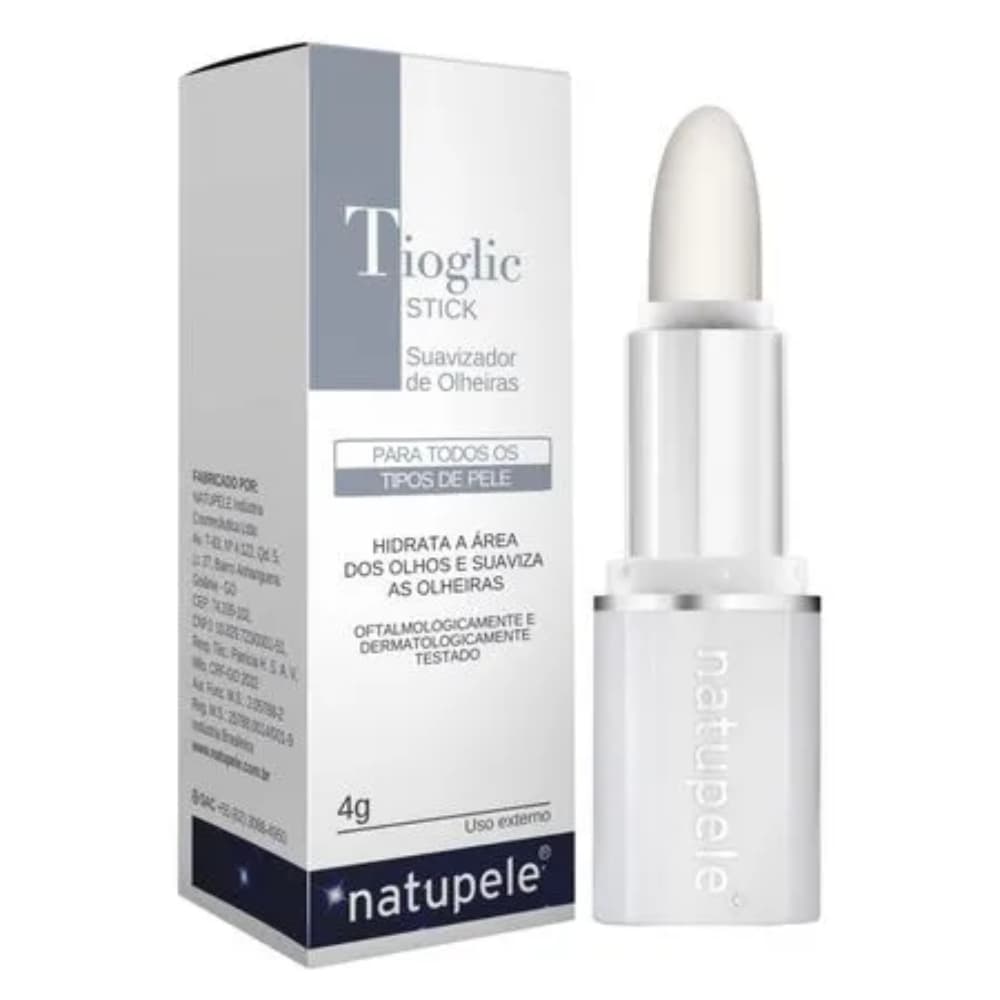 Tioglic Stick Natupele Tratamento Suavizante de Olheiras Uso Noite 4g