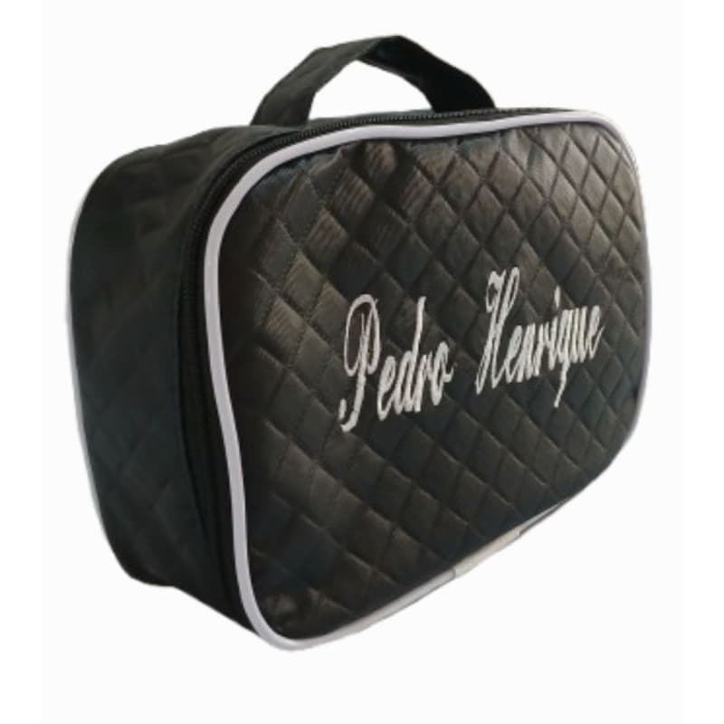 Necessaire personalizada preto com branco