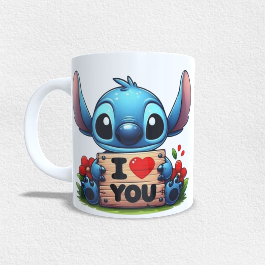 Caneca Personalizada Stitch Lilo Disney Com Café Sem Café (vários modelos)