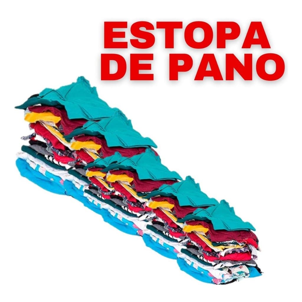 Trapo Malha Estopa Pano Retalho Limpeza Costurado 10kg