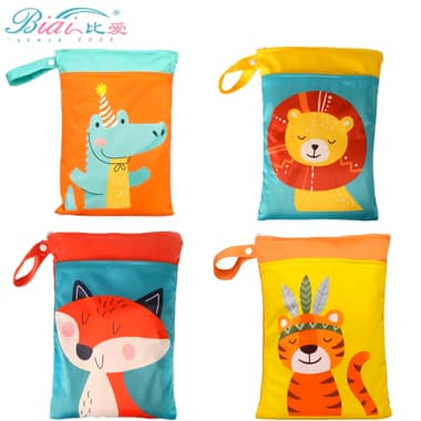 Bolsa Bags Impermeável Saco Organizador Com Ziper Fralda Ecológica Peças de Viagem Multifuncional
