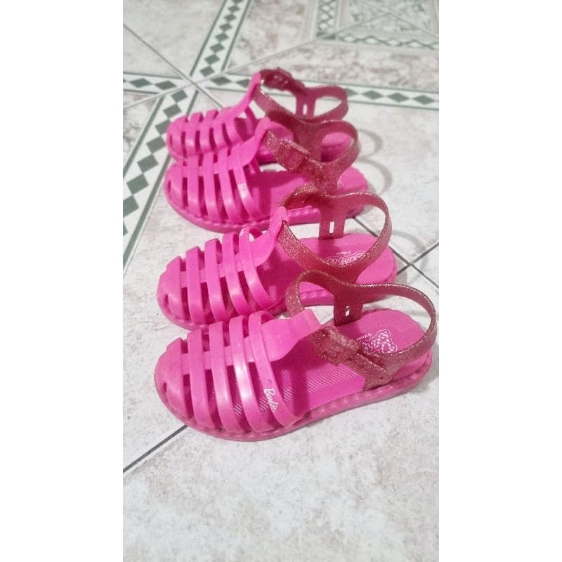 Sandália Infantil Rosa Dois Pares Tamanho 26