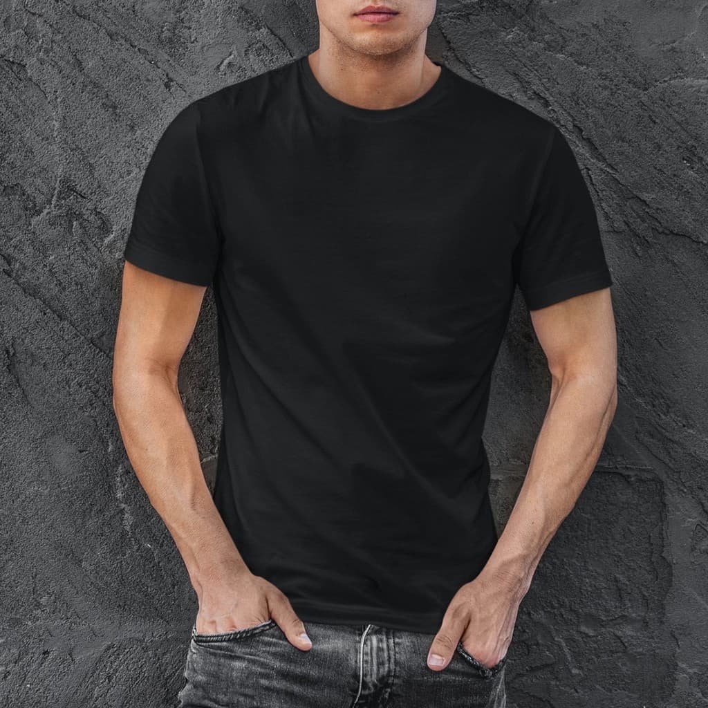 Camiseta Masculina Camisa Basica Preto Varias Cores 100% Algodão Premium