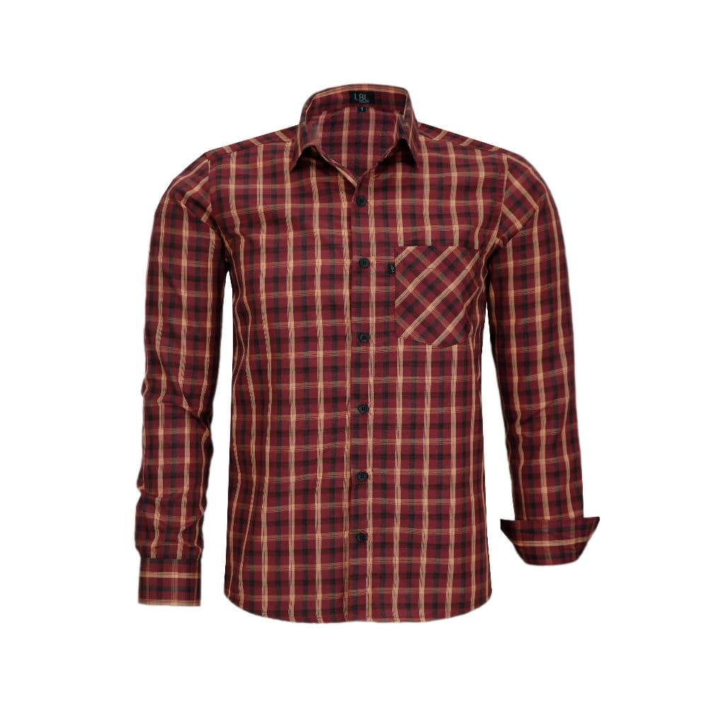 Camisa Xadrez Social Bolso Manga Longa Comfort Passa Fácil 3037