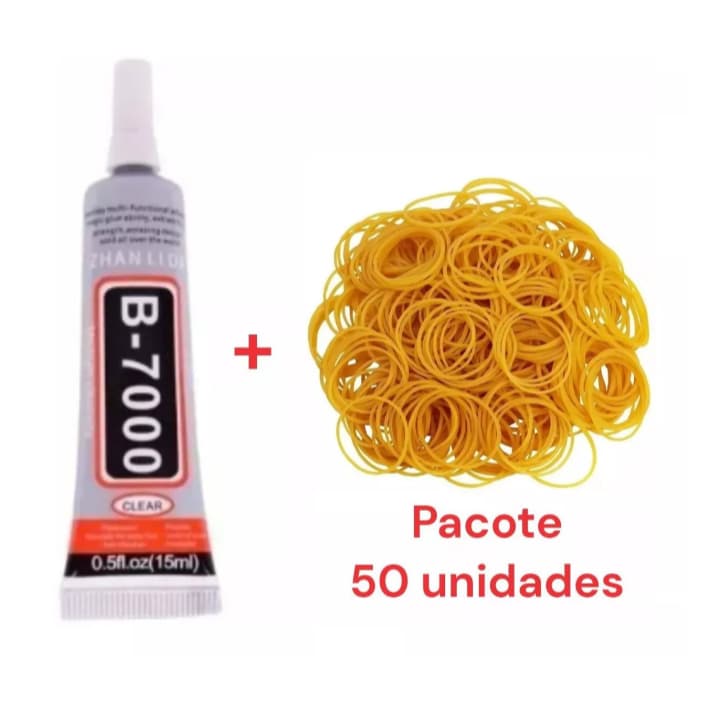 Kit Cola 15ML+ Elástico Manutenção Celular Reparo Colagem Tela (Cola Sortida)