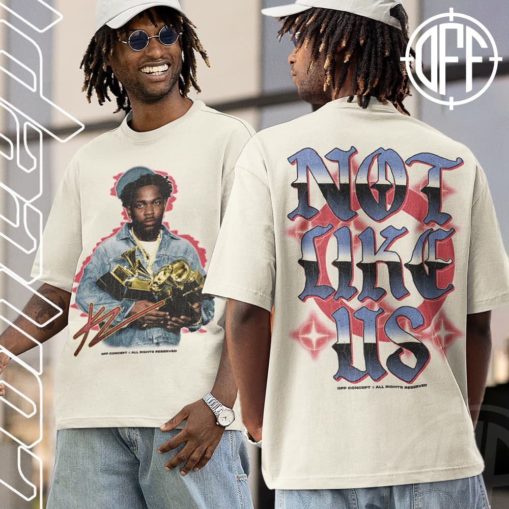 Camiseta Basica e OVERSIZED Kendrick Lamar Not Like Us C Halk Graphic Tee Unissex - Offconcept