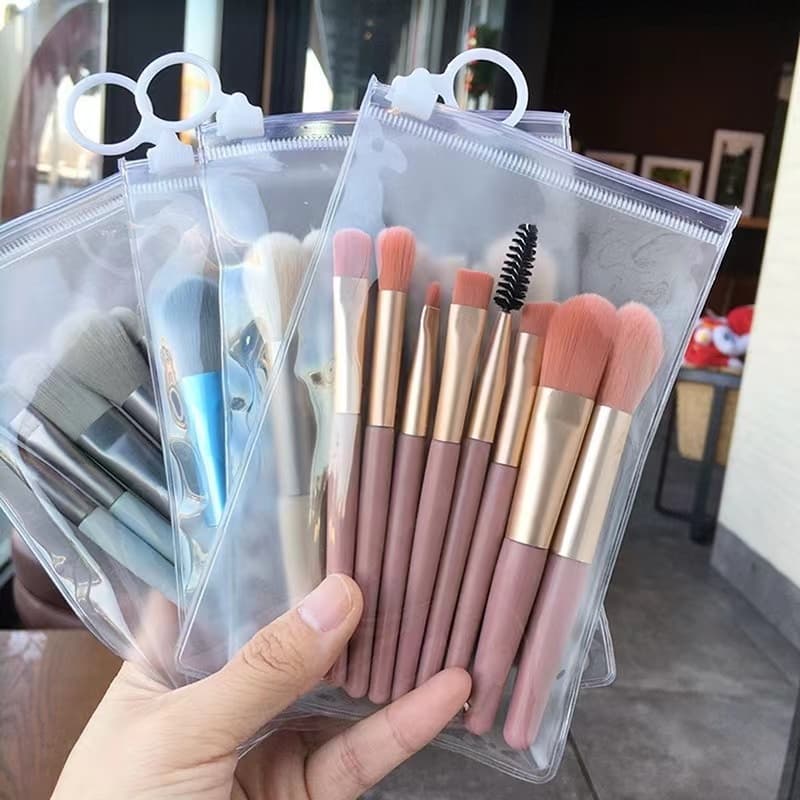 25/35/40/45/50Kits itens de Maquiagem 8 Peças / Conjunto Mini Pincéis De Maquiagem Com / Ferramenta Portátil De Beleza