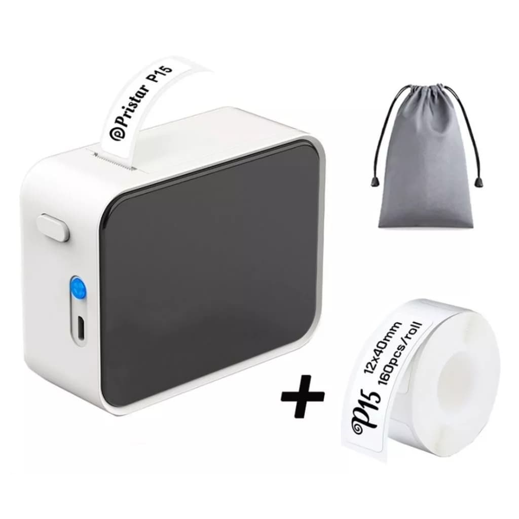Impressora de Etiquetas Térmicas P15 Marklife Bluetooth Etiqueta Mini Portátil Semelhante a Niimbot
