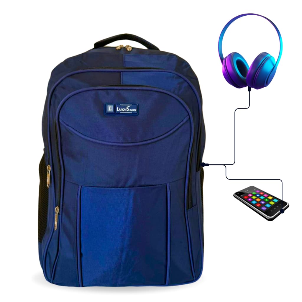 Mochila Bolsa Notebook Impermeável Entrada USB Reforçada