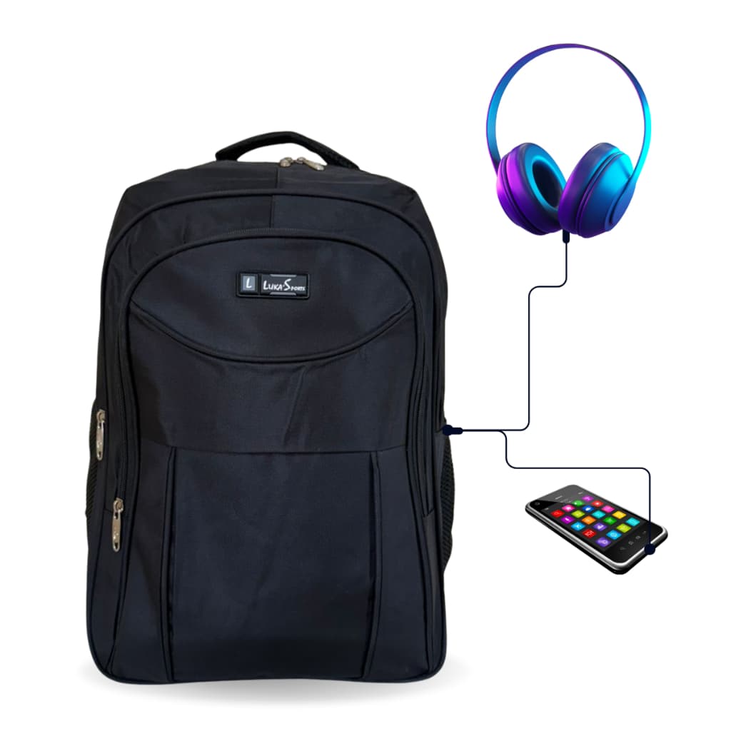 Mochila Bolsa Notebook Impermeável Entrada USB Reforçada Grande