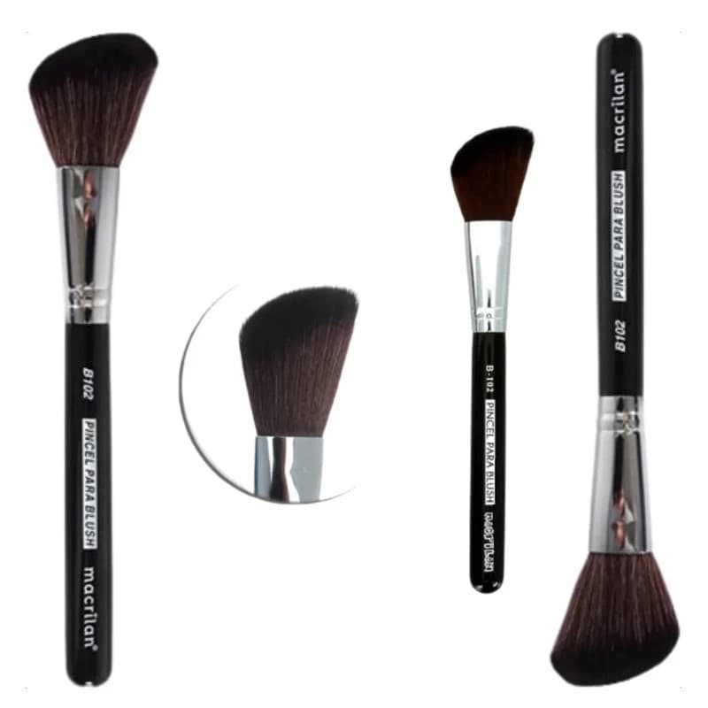 Pincel De Maquiagem Linha Black Macrilan