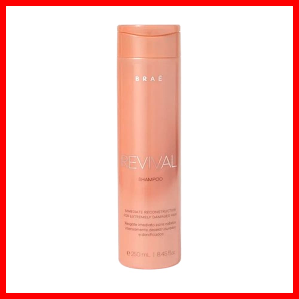 Braé Revival Shampoo 250ml (Proporciona uma Limpeza Suave sem Ressecar Enquanto Repara os Danos)