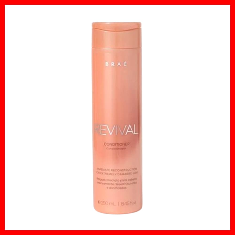 Braé Revival Condicionador 250ml (Reconstrói as Áreas mais Danificadas e Cria uma Camada Protetora)