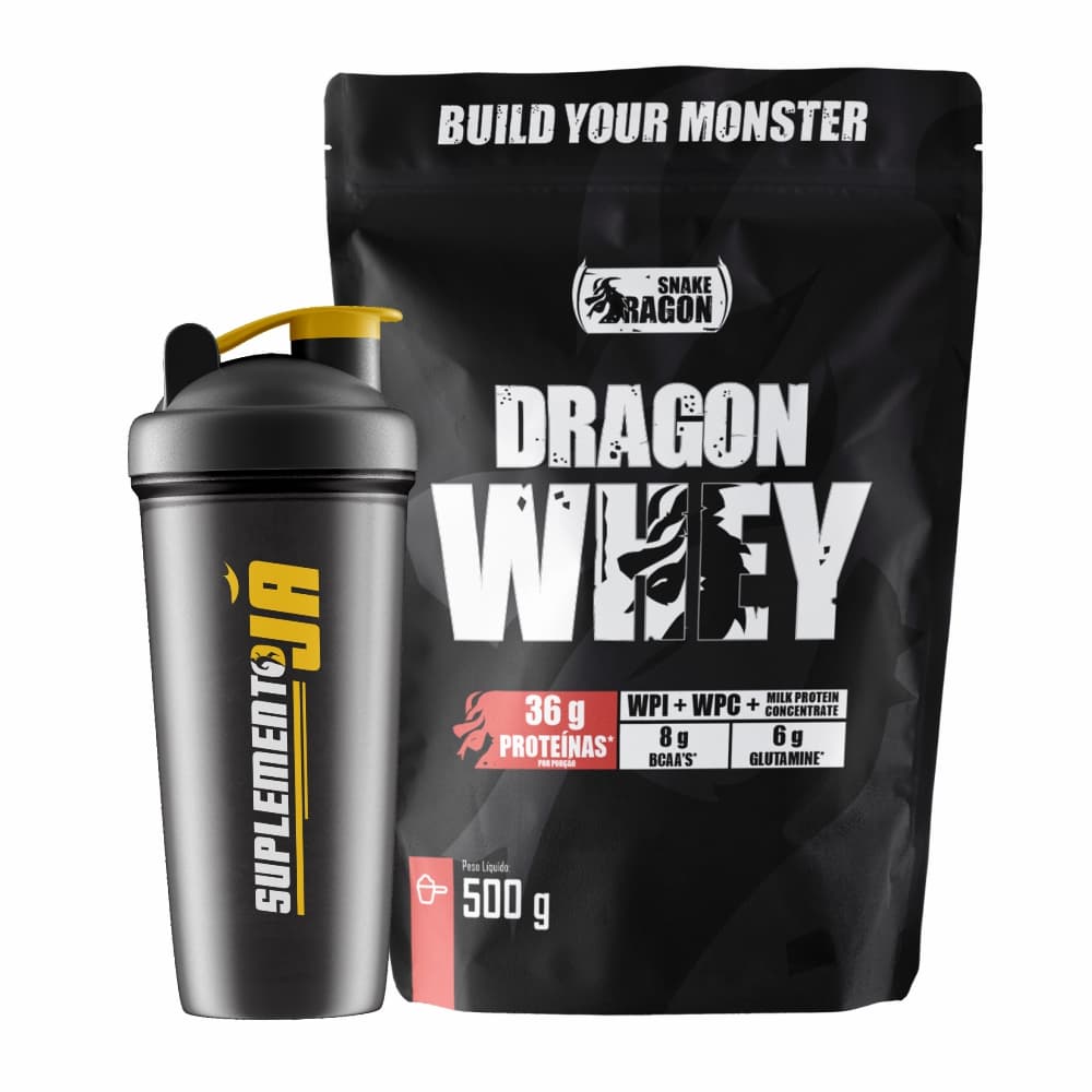 Kit Whey Protein 500g + Coqueteleira Body Nutry | Proteína, Recuperação Muscular e Pós Treino