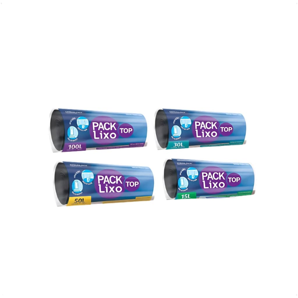 Saco de Lixo Reforçado PRETO 15L, 30L, 50L, 100L Reforçado Resistente Cozinha