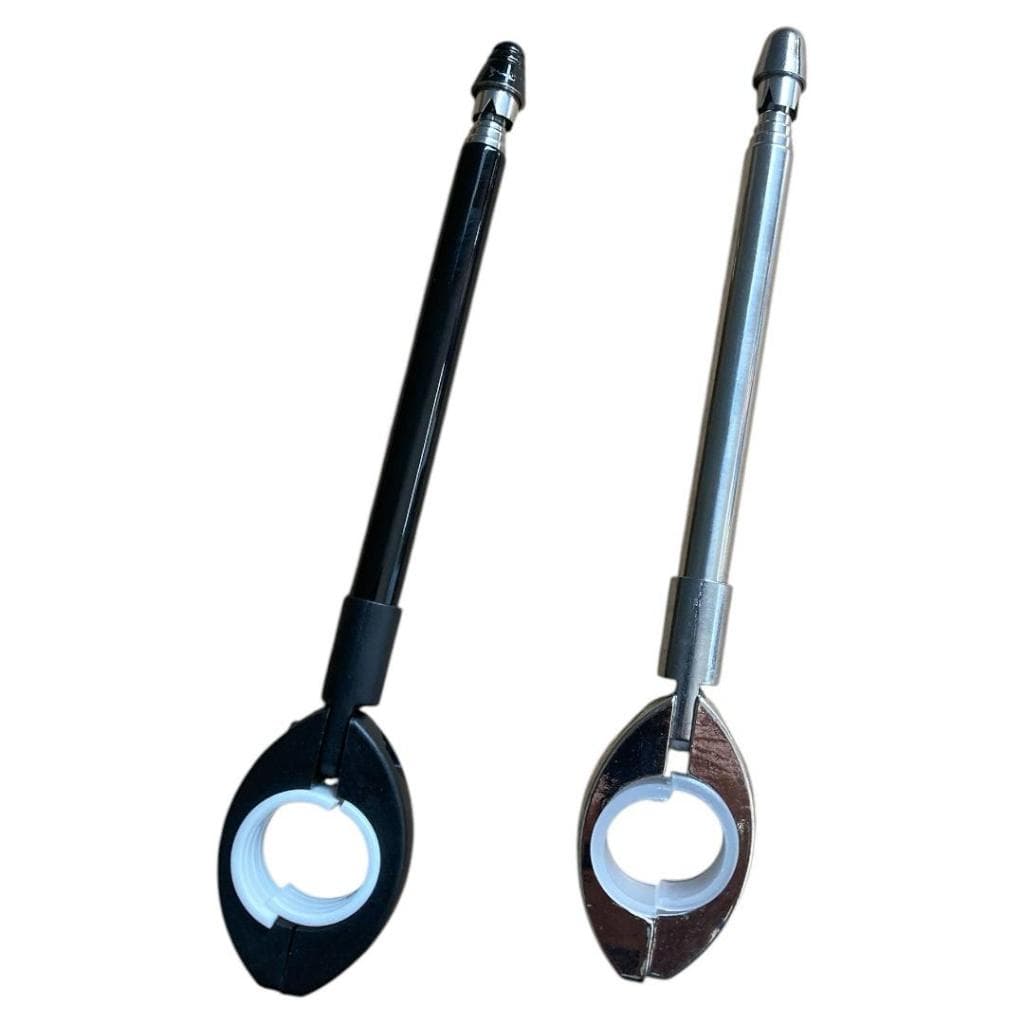 Antena Corta Linha Pipa Para Moto Retrátil Anti Cerol Aço Inox Guidão