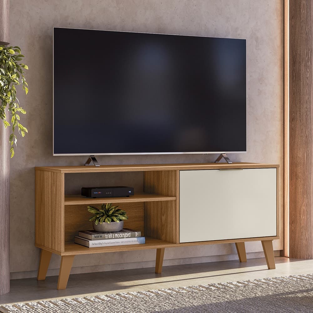 Rack Bancada para TV 50 Polegadas 115cm Madri - SSX Multicoisas