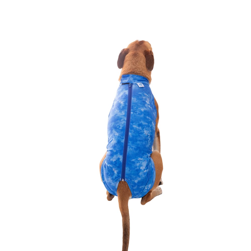 ROUPA CIRURGICA PÓS OPERATÓRIA CASTRAÇÃO MACHO OU FEMEA COM PROTEÇÃO UV COM ZIPER PETMED