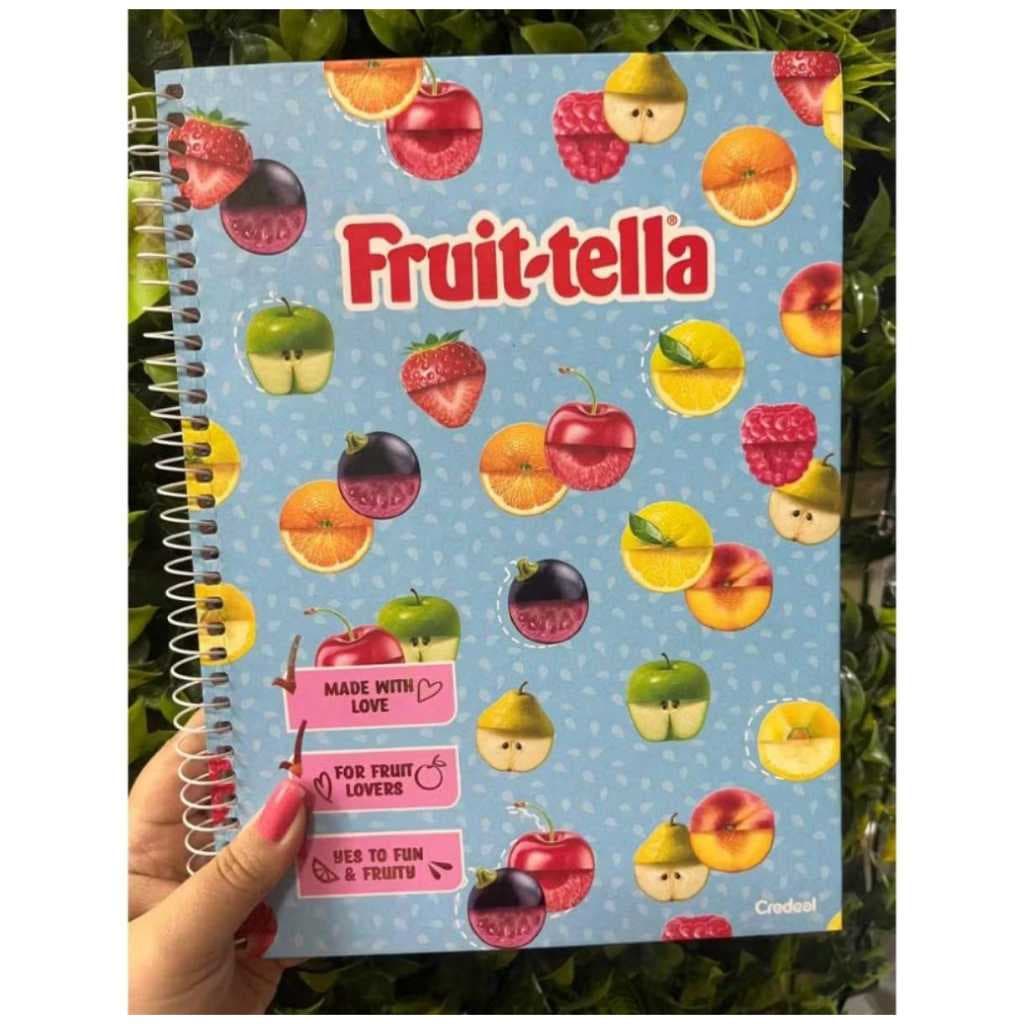 Caderno Universitário Capa Dura - Fruit-Tella Credeal