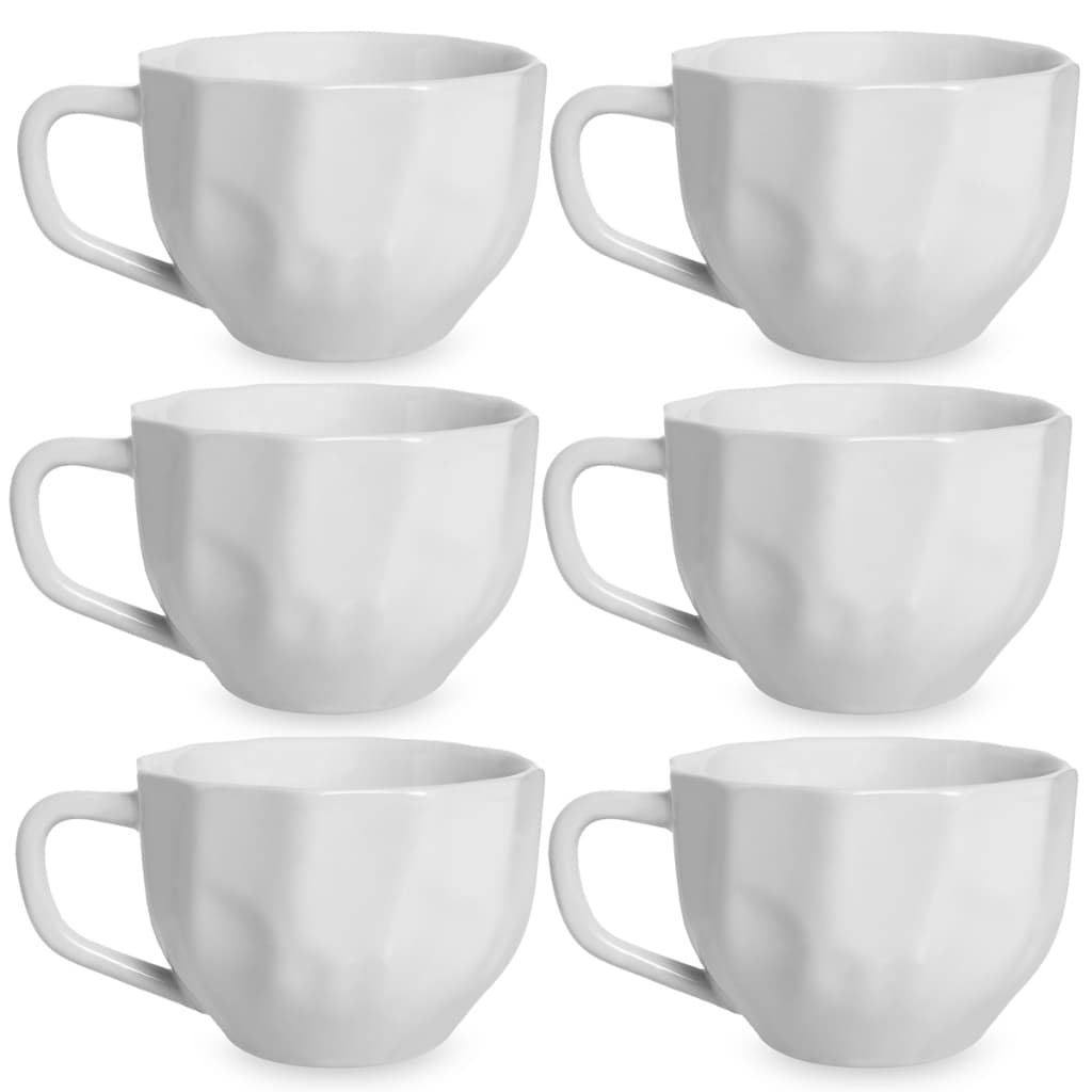 Kit com 6 Xícaras Prisma 200ml Elegância para seus Momentos! Casa e Cozinha Moderna
