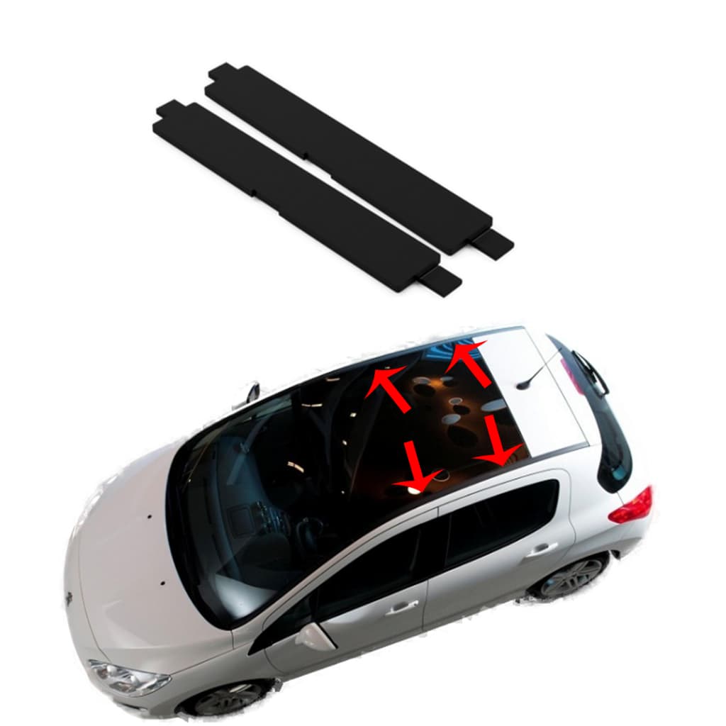 Par Acabamento Tampa Friso Teto Peugeot 308 2007/2019