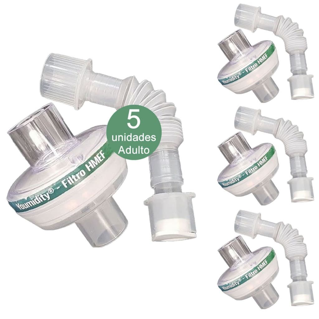 Filtro Bacteriano Hme Para  Ventilação  Mecanica  Kit Com 5