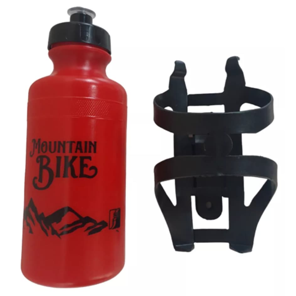 Garrafa 500ml Caramanhola Bicicleta Aro 20 24 26 Com Suporte
