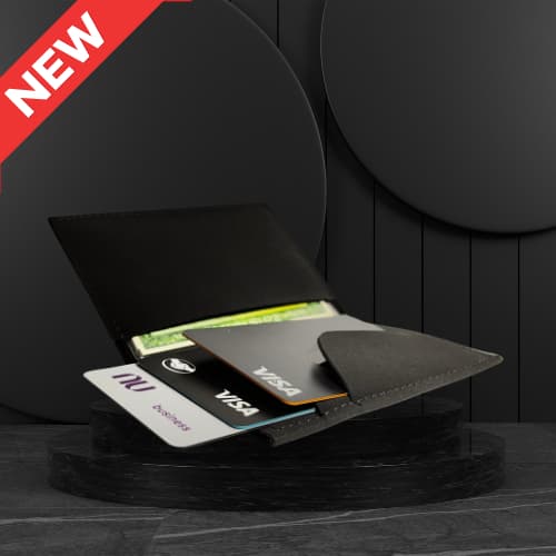Porta Cartão Slim Moderno - Carteira Masculina Couro Ecológico