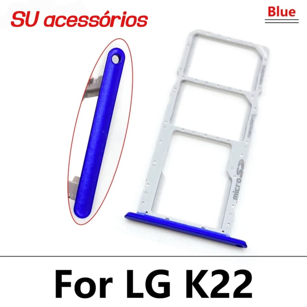 Gaveta Porta Chip Bandeja Compatível De LG K11/ K12/K12Prime/K22