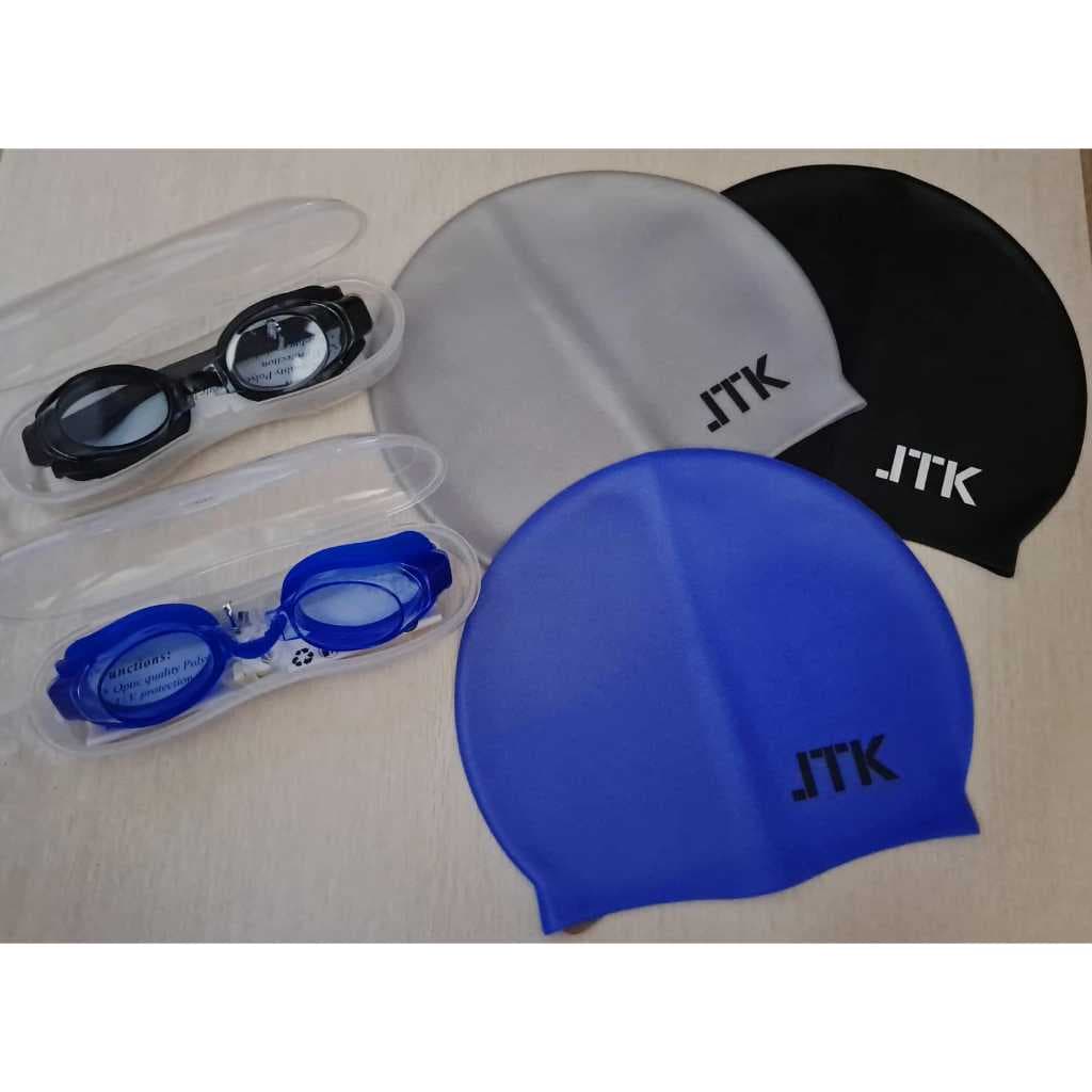 Kit Óculos e Touca para Natação Óculos De Natação Antiembaçamento Piscina Mar Para Adolescentes E Adultos