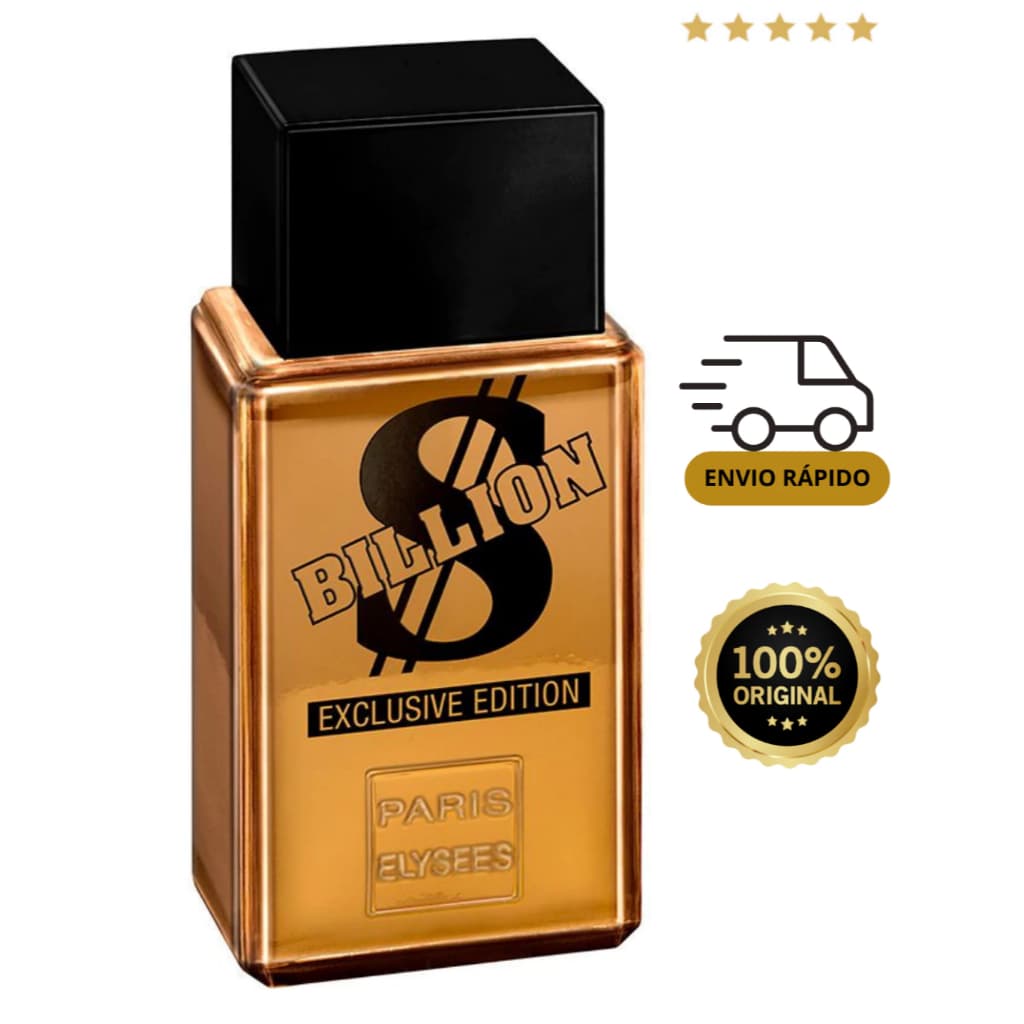 Perfume Billion  Exclusive Edition Paris Elysees Lançamento  Masculino 100ml