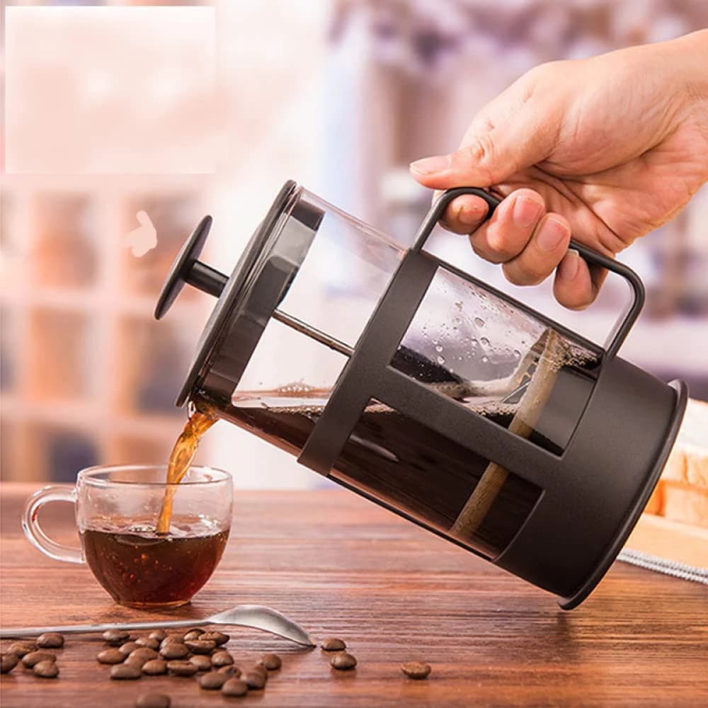 Cafeteira Prensa Francesa Cremeira 300ml - Rápido de fazer Café, Chá ou Espuma de Leite