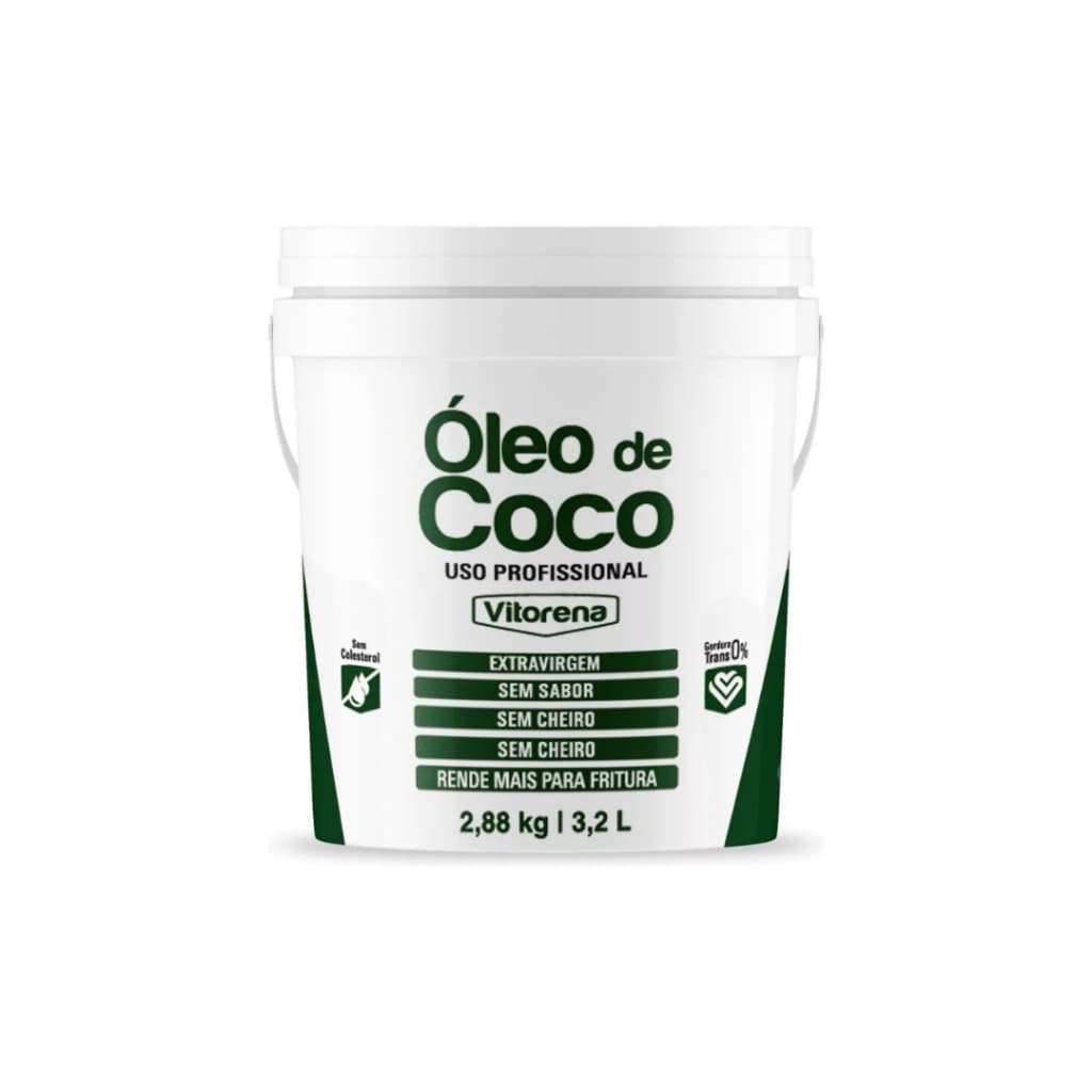 Óleo De Coco Extra Virgem Balde 3,2l Vitorena