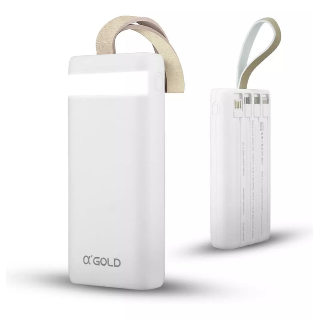 Carregador Portátil Power Bank Original 20.000 Para iPhone E Android AGOLD Bte-05