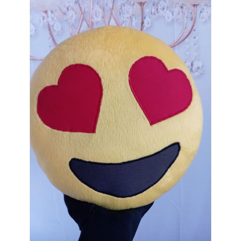 Almofada Emojis em tecido pelúcia decoração para quarto adulto e infantil