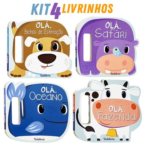 Kit 4 livros Agite e Rodopie - Infantil - Cartonado