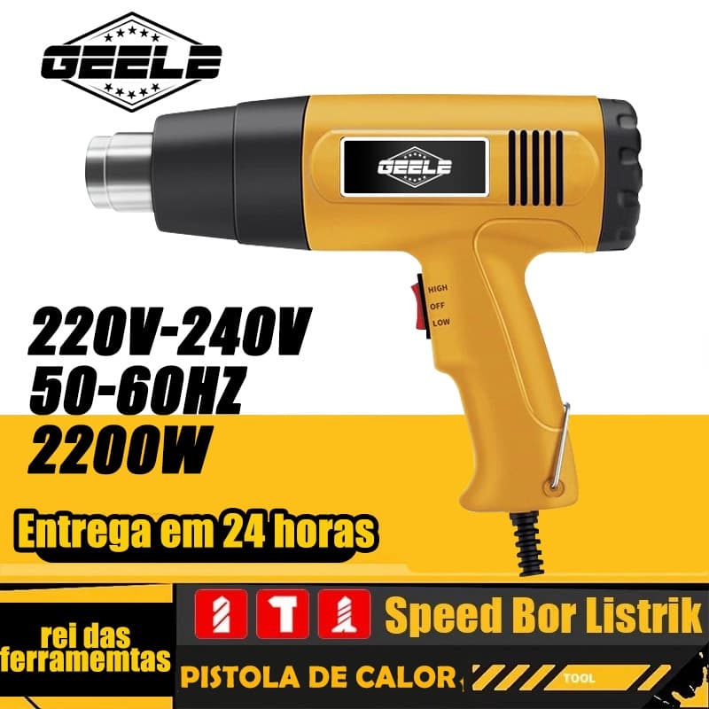 Soprador Termico Profissional ar quente 2200W 220V 50-60HZ GEELE