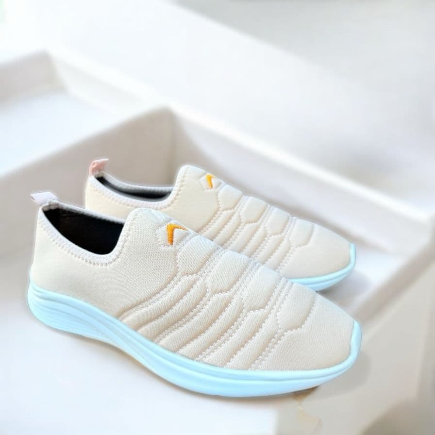 tênis meia calce fácil feminino sem cadarço slip on ortopédico caminhada academia esportivo casual