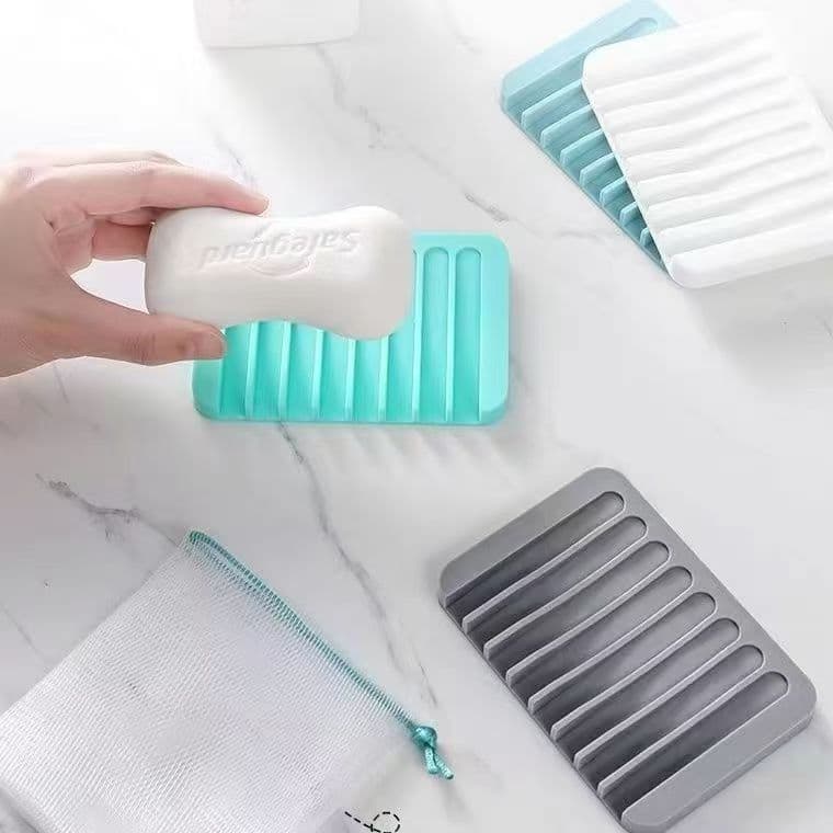 Almofada de silicone multifuncional com dreno para sabonete, ideal para cozinha e banheiro