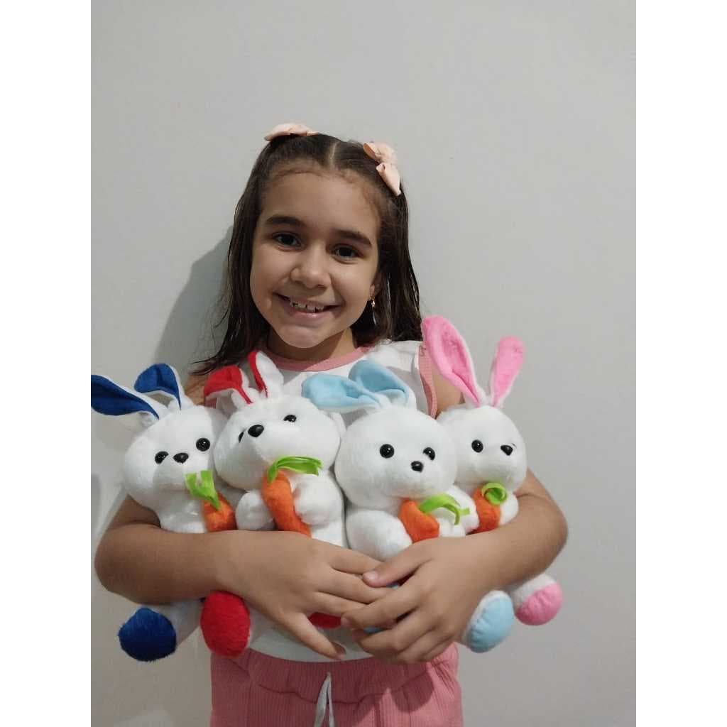 Coelho da Páscoa de Pelúcia  Decoração de Cestas e para Presentes  Antialérgico 30 cm