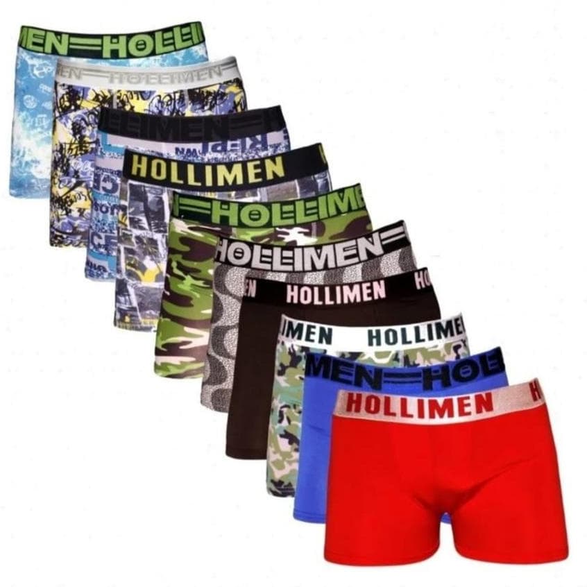 Kit 10 Cuecas Box Boxer Hollimen Promoção Frete grátis