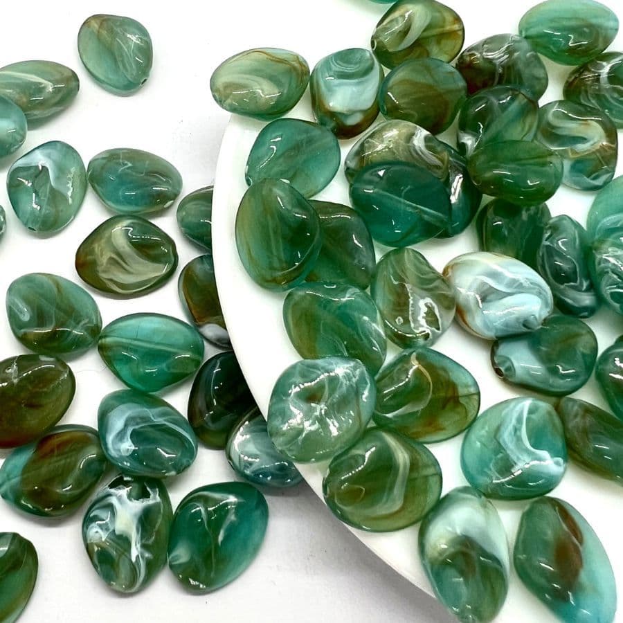 Conta Resina Oval Irregular P/Artesanato