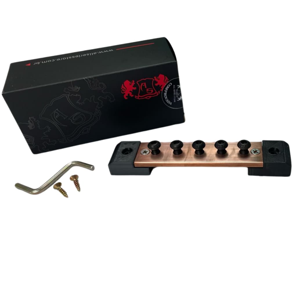 Barramento 100% Cobre 5 Vias Cor Preto - Unidade