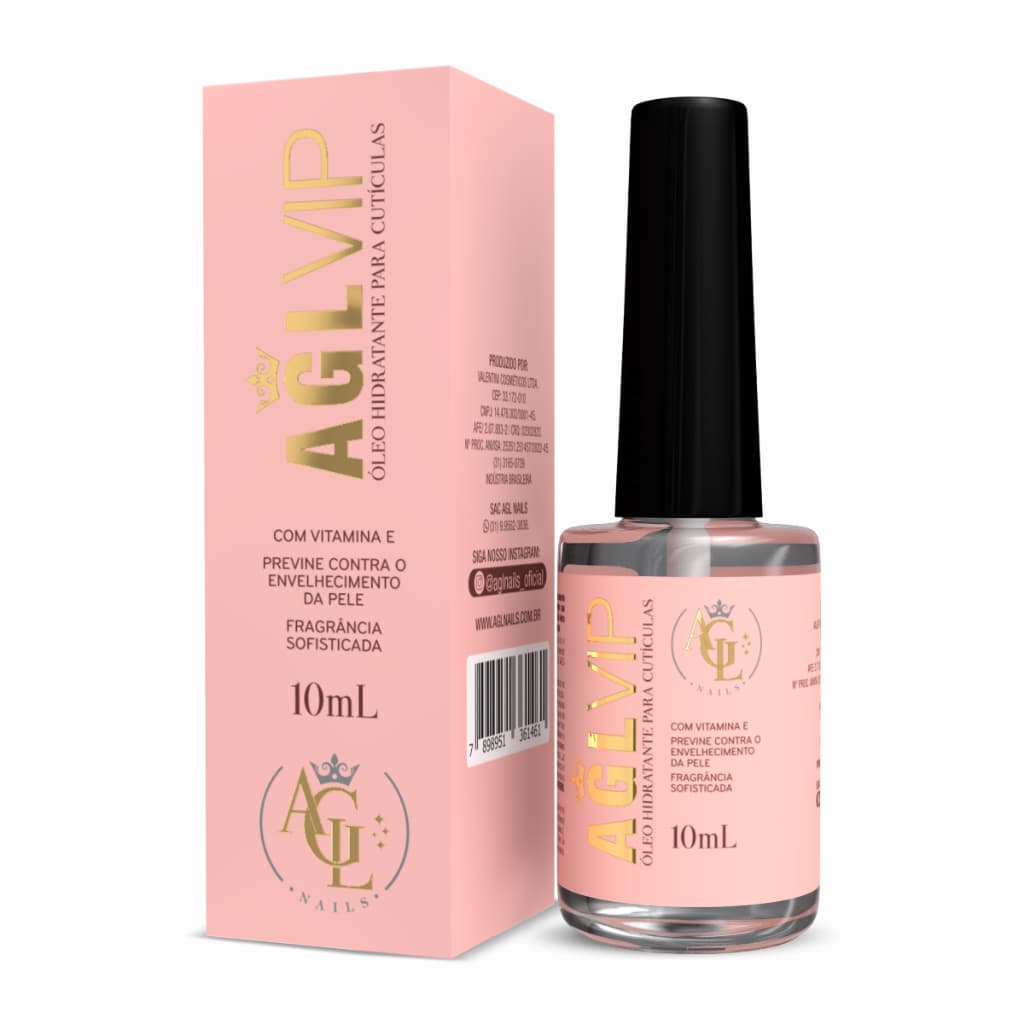 AGL VIP Oleo Hidratante Para Cuticulas 10ml Manicure Nails Viviane Gregorio Unhas Alongamento