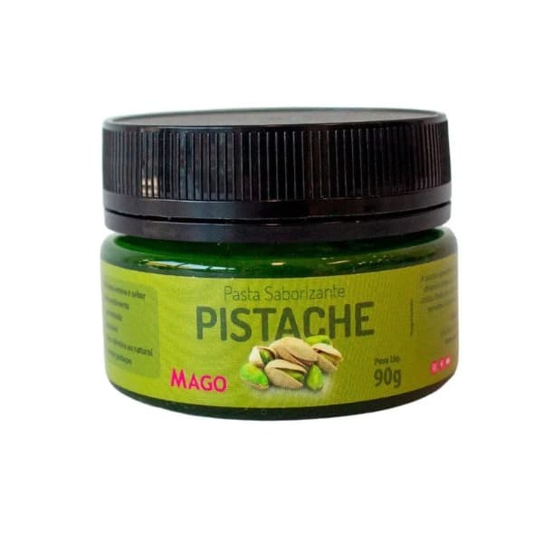 Pasta saborizante pistache Mago 90g – Alta concentração para bolos, recheios e sobremesas