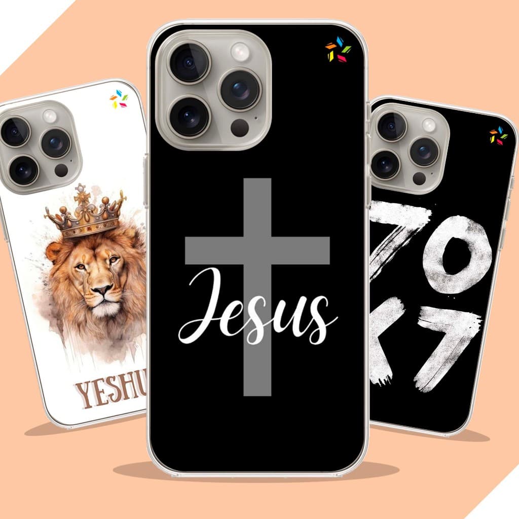 Capa Capinha personalizada Anti-Impacto - Coleção Cristã, Jesus - Para Todos Modelos de Celular