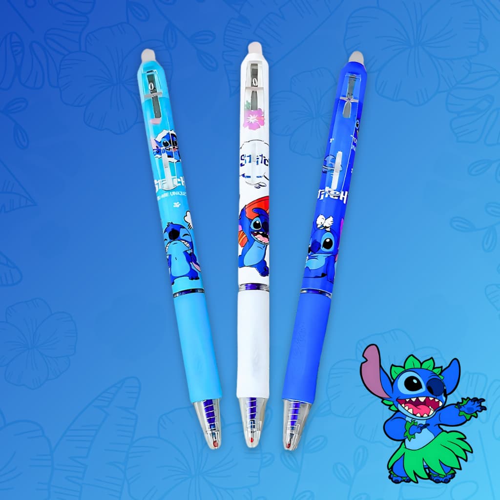 Caneta Apagável Fofa Do Stitch | Papelaria Kawaii | Material Escolar ou Escritório