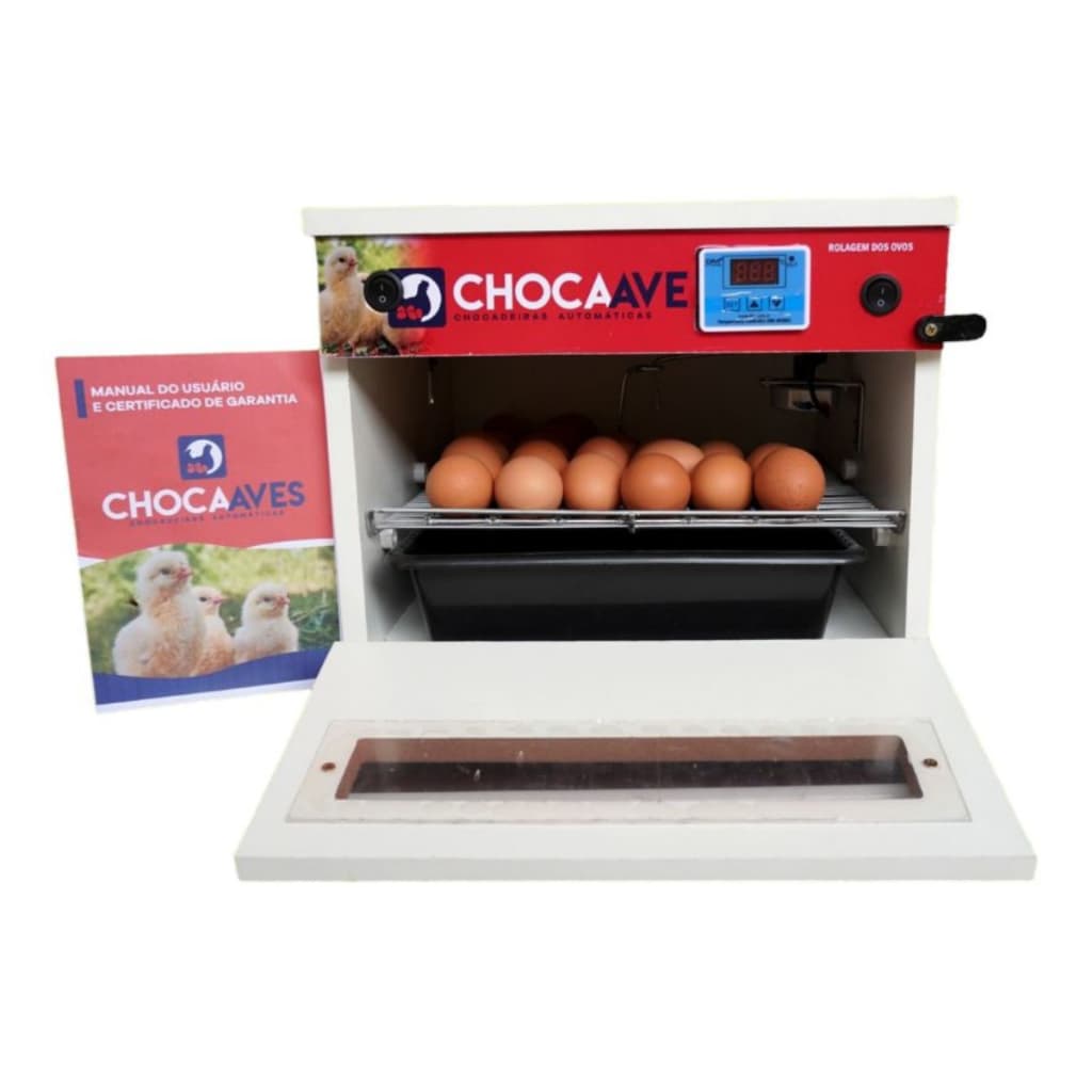 Chocadeira 100% Automática 30 a 40 Ovos Incubadeira Digital Choca Aves