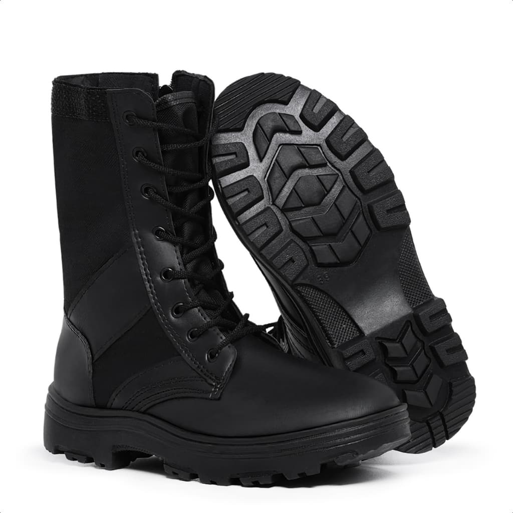Bota Coturno Masculina Motoqueiro Resistente e Estilosa