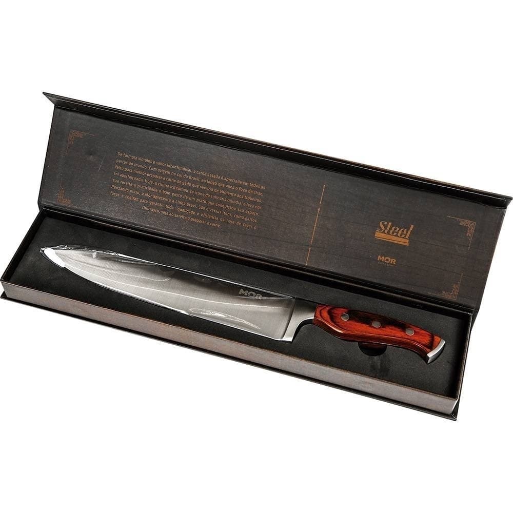 Faca Premium 9" Aço Inoxidável Steel Mor